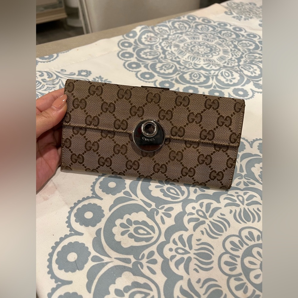 Authentic Gucci Canvas Wallet